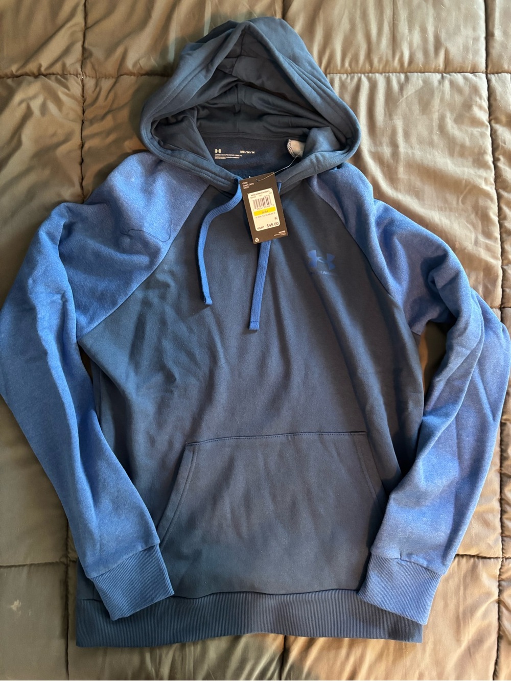 Under Armour Men’s Two-Tone Blue Hooded Pullover